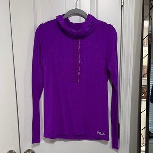 Fila Purple Running Pullover Hoodie